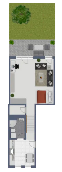 Grundriss Hobbybereich