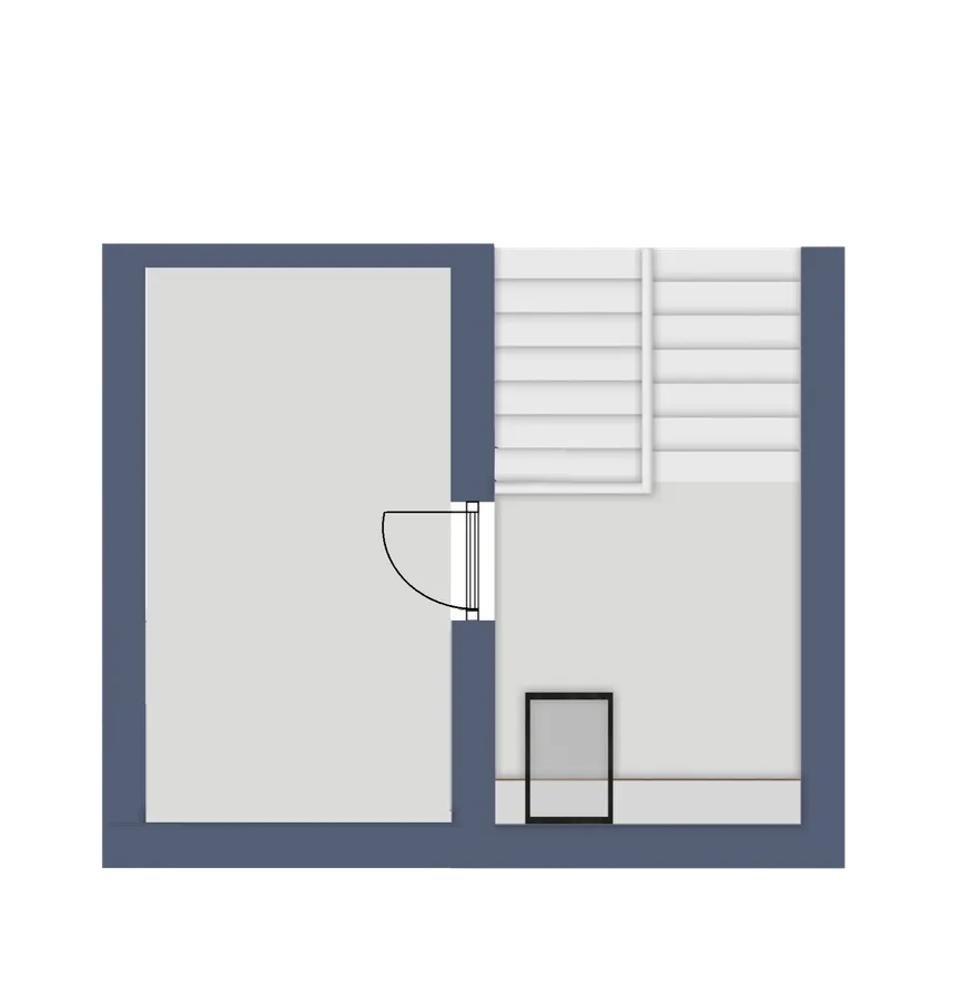 Grundriss Heizung-/Lagerraum und Empore 4. OG