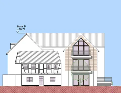 Ansicht Haus C,B