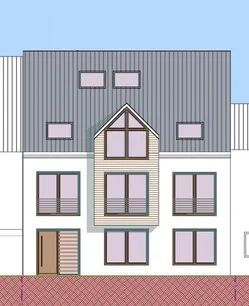 Straßenansicht Haus D 