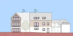 Ansicht Haus A,B,C