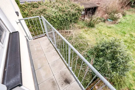 Balkon Gartenseite
