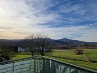Blick vom Balkon