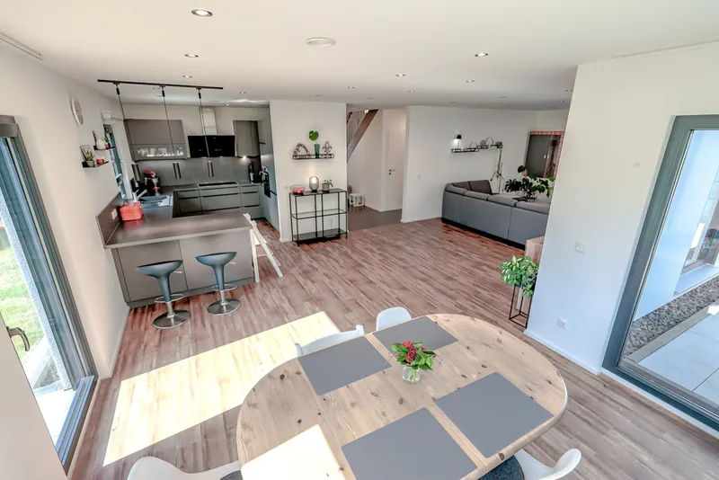 Küche / Ess- / Wohnbereich