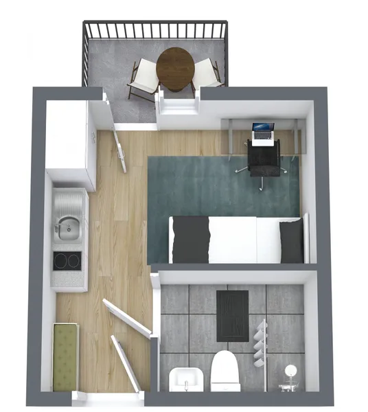 Grundriss (Beispiel - Nachbarwohnung)