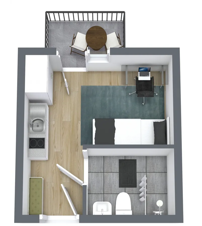 Grundriss (Beispiel - Nachbarwohnung)