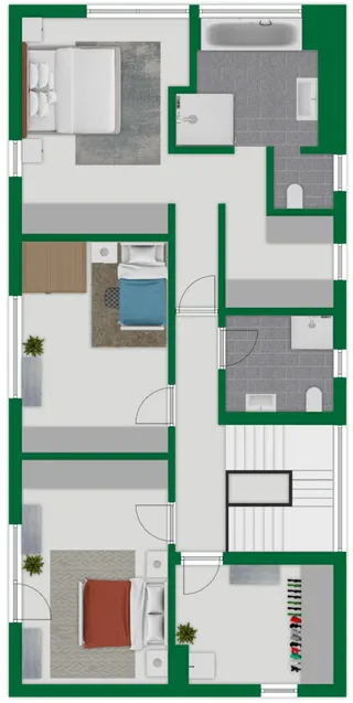 Grundriss - Skizze Obergeschoss