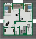 Grundriss-Skizze Dachgeschoss