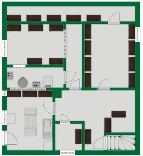 Grundriss-Skizze Untergeschoss