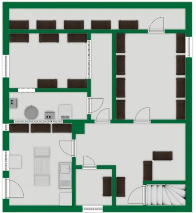 Grundriss-Skizze Untergeschoss