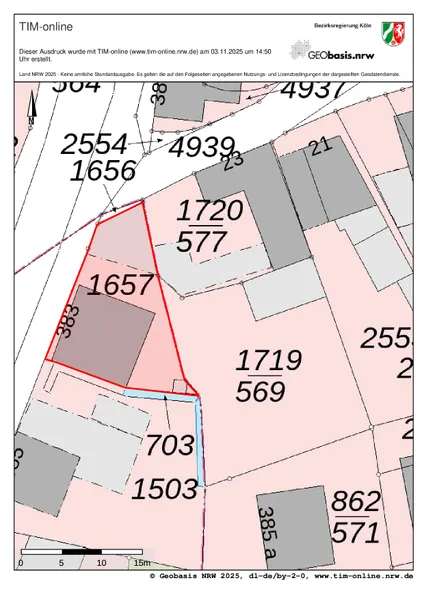 Grundstücksgrenze eingezeichnet 1