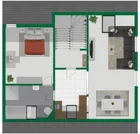 Grundriss-Skizze Dachgeschoss