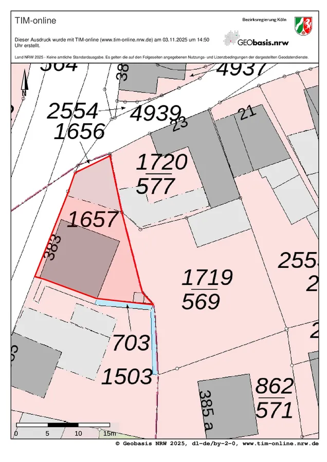 Grundstücksgrenze eingezeichnet 1