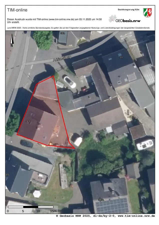 Grundstücksgrenze eingezeichnet 2