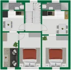 Grundriss-Skizze Obergeschoss