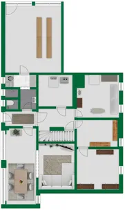 Grundriss-Skizze Gartengeschoss