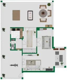 Grundriss-Skizze Erdgeschoss