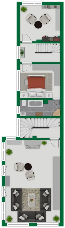 Grundriss-Skizze Obergeschoss