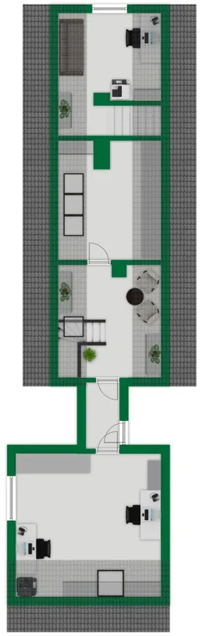 Grundriss-Skizze Dachgeschoss