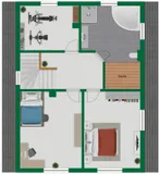 Grundriss-Skizze Obergeschoss