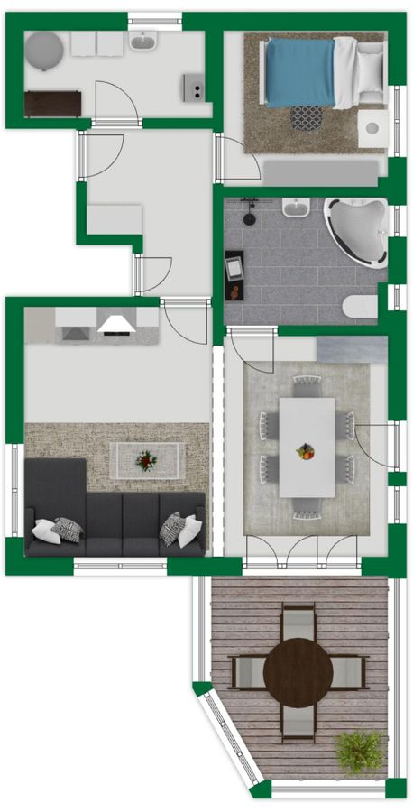 Grundriss-Skizze Untergeschoss