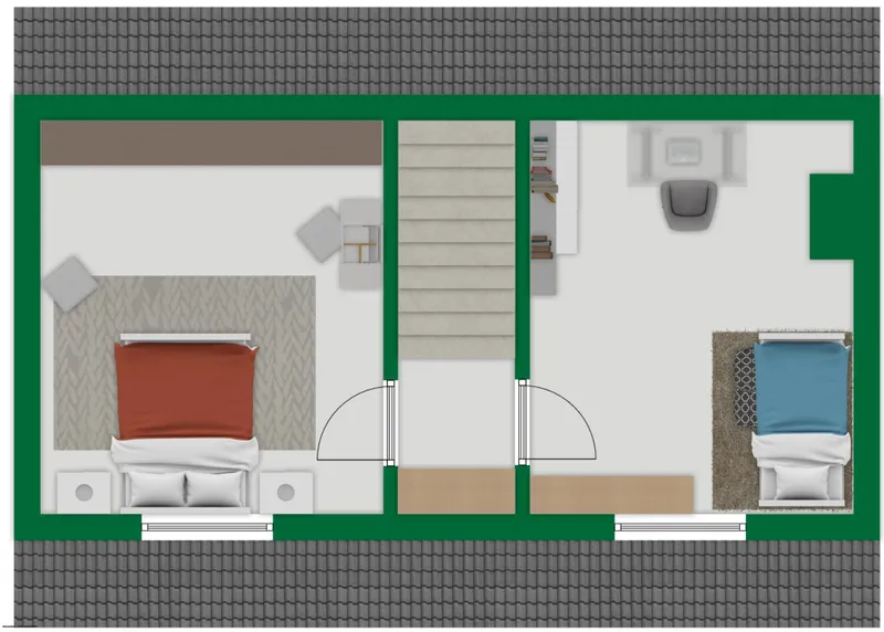 Grundriss-Skizze Dachgeschoss