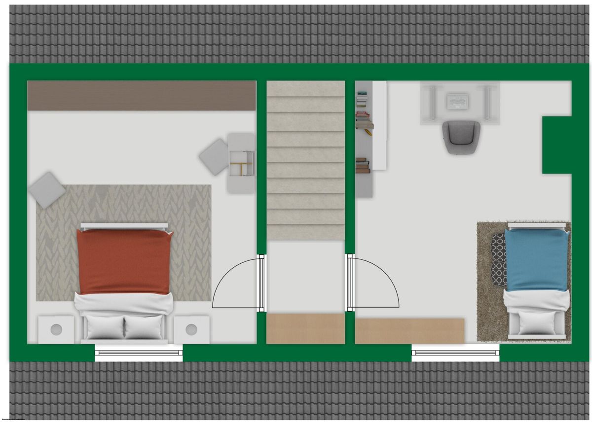 Grundriss-Skizze Dachgeschoss