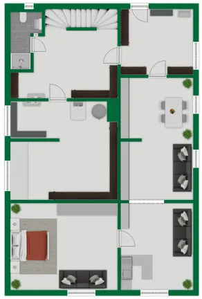 Grundriss-Skizze Untergeschoss