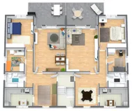 Grundriss-Skizze Erd- und Obergeschoss