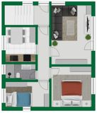 Grundriss-Skizze Erdgeschoss