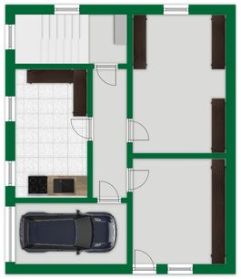 Grundriss-Skizze Untergeschoss