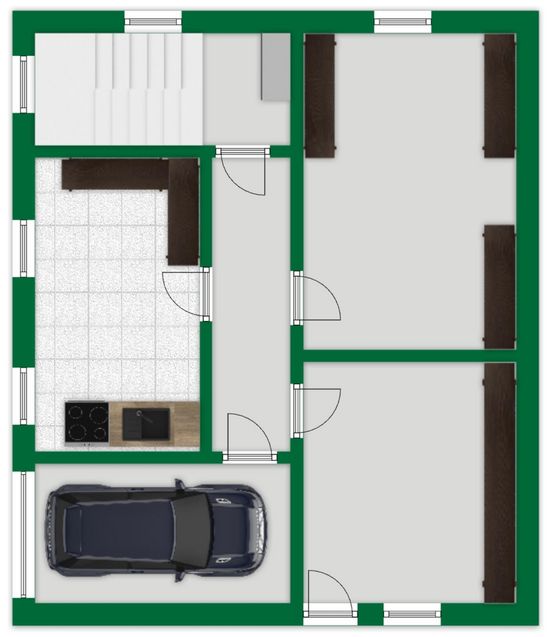 Grundriss-Skizze Untergeschoss