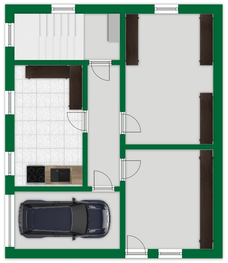 Grundriss-Skizze Untergeschoss