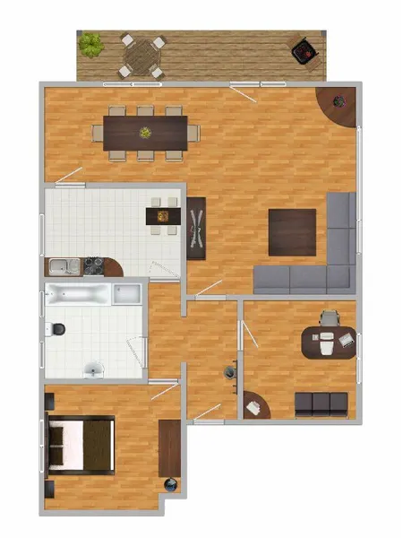 Grundriss Hauptwohnung