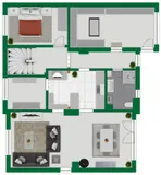 Grundriss-Skizze Erdgeschoss