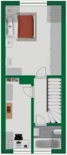 Grundriss-Skizze Obergeschoss Nr. 3