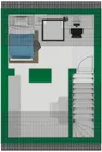 Grundriss-Skizze Dachgeschoss Nr. 3
