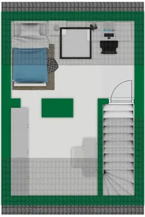 Grundriss-Skizze Dachgeschoss Nr. 3