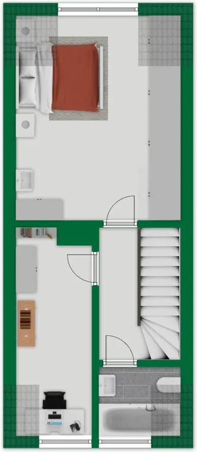Grundriss-Skizze Obergeschoss Nr. 3