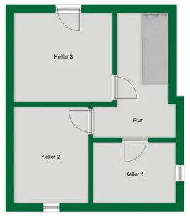Grundriss-Skizze Kellergeschoss