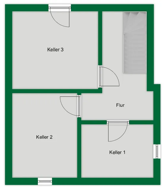 Grundriss-Skizze Kellergeschoss