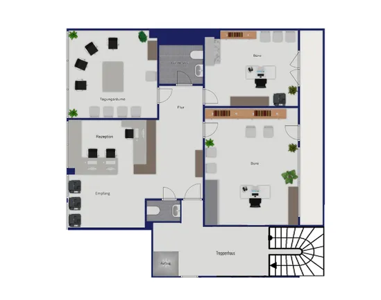Grundriss Büro 116 m²