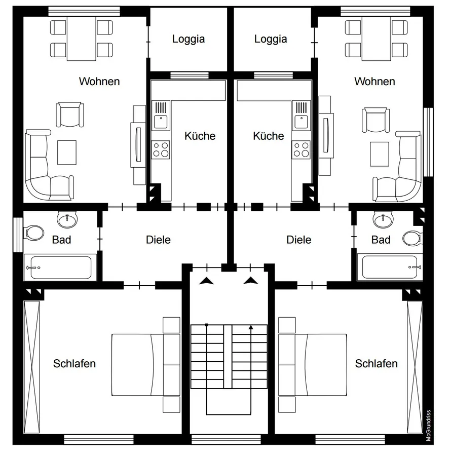 1. und 2. Obergeschoss