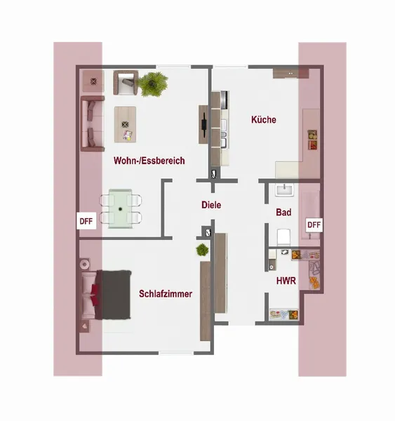 Schöne 2 Zimmer Wohnung mit Gartennutzung und Stellplatz!