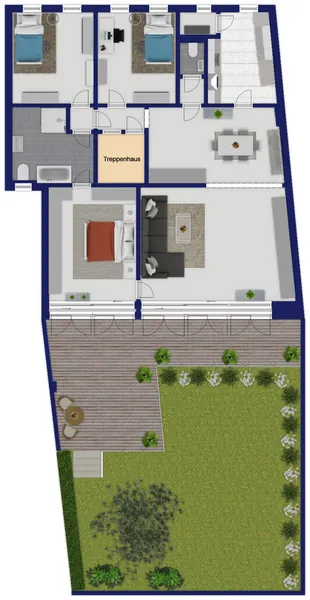 Direkt im Zentrum: 4-Zimmer-Wohnung mit großzügiger Terrasse und viel Wohnfläche - Photo 3