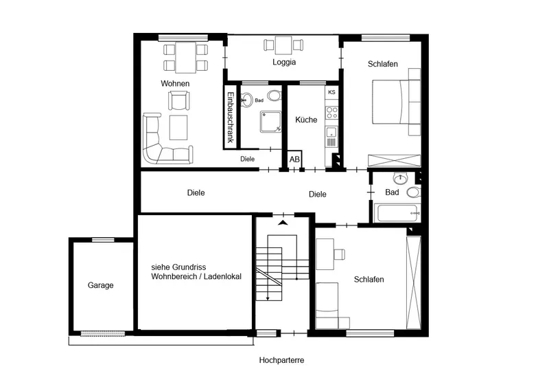 Attraktives Mehrfamilienhaus mit sechs Wohneinheiten, ausgebauter Dachfläche und Garten