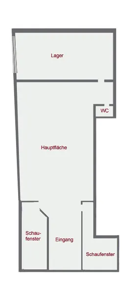 Großzügige Gewerbefläche mit Schaufensterfront, ideal für Handel oder Gastronomie!
