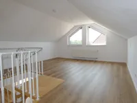 Schlafbereich im Spitzboden