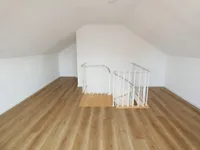 Schlafbereich im Spitzboden