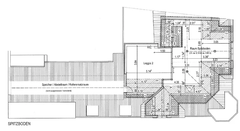 Grundriss Spitzboden